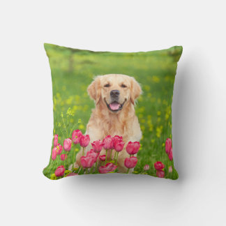 Almofada Travesseiro Decorativo Retriever Dourado