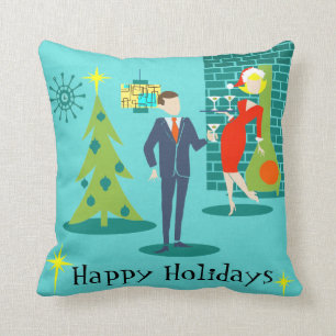 Almofada Travesseiro decorativo retro do casal dos desenhos