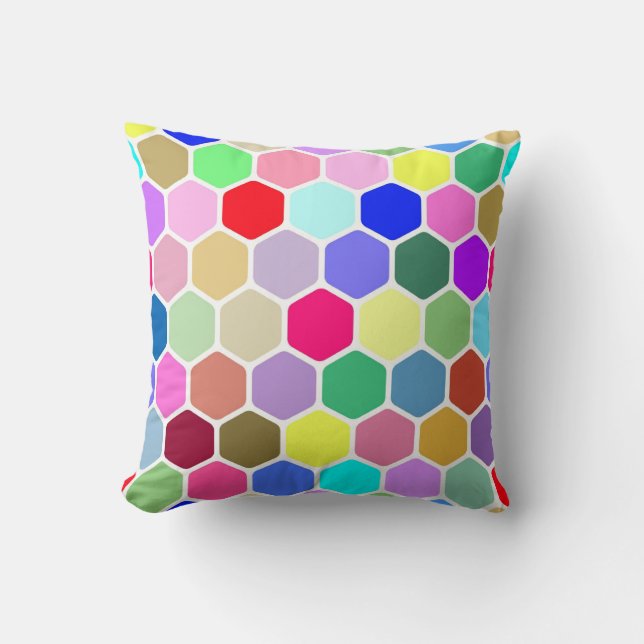 Almofada Travesseiro decorativo reversível Hexagon (Frente)