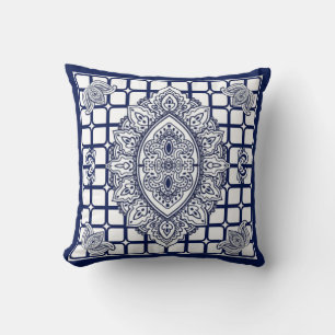 Almofada Travesseiro decorativo Reversível Real Azul