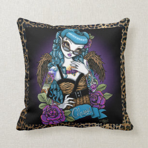 Almofada Travesseiro decorativo Rockabilly do anjo do