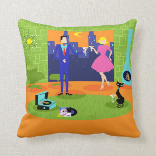 Almofada Travesseiro decorativo romântico retro do casal da