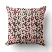 Travesseiro decorativo rosa-leopardo, Travesseiro