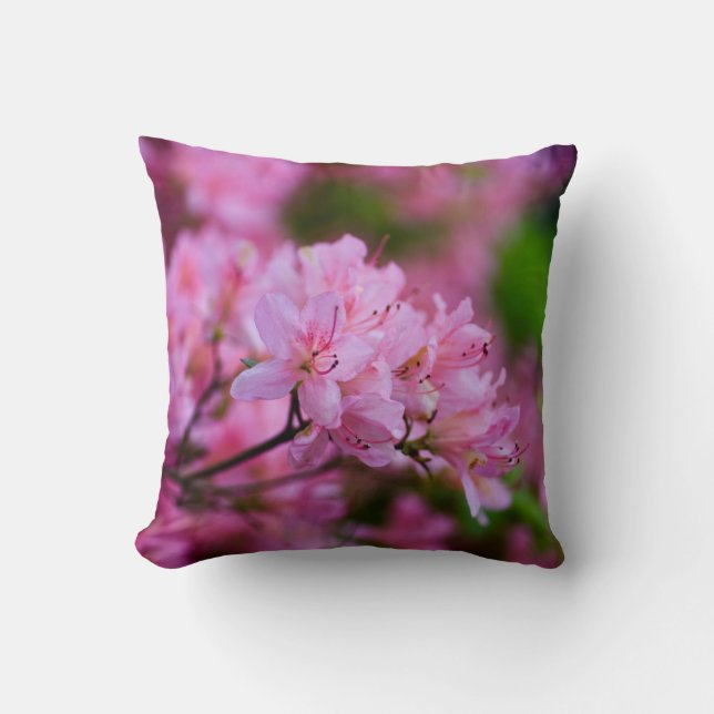 Almofada Travesseiro decorativo Rosa Rhododendron (Frente)