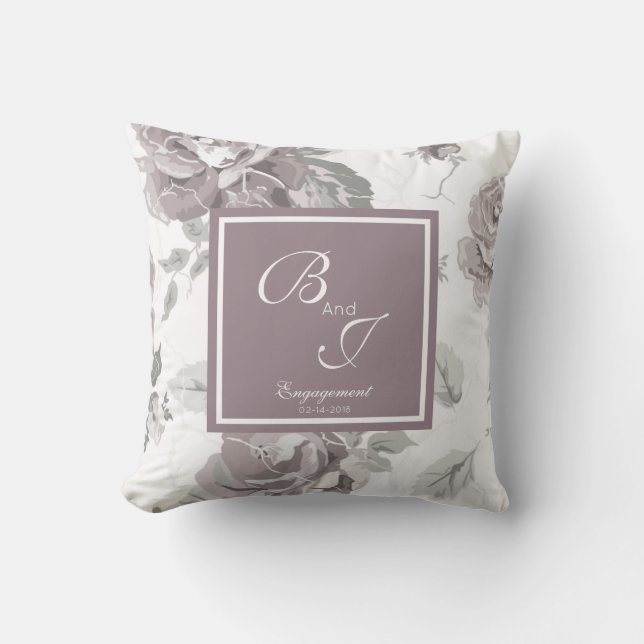 Almofada Travesseiro decorativo rosa rosa Dusty (Frente)