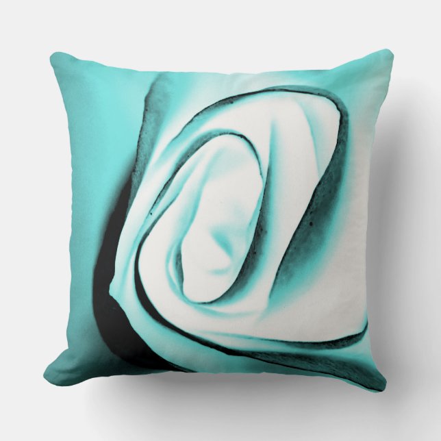 Almofada Travesseiro decorativo Rosa Verde-Mar (Frente)