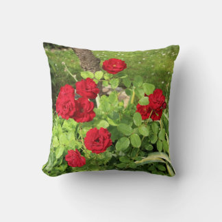 Almofada Travesseiro decorativo Rosa vermelha
