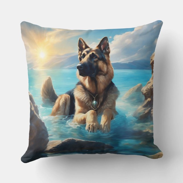 Almofada Travesseiro decorativo Rottweiler (Verso)