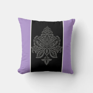 Almofada Travesseiro decorativo roxo, damasco