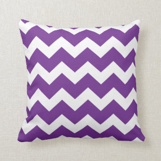 Almofada Travesseiro decorativo roxo de Chevron