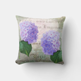 Almofada Travesseiro decorativo roxo do Lumbar do Hydrangea
