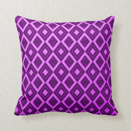 Almofada Travesseiro decorativo roxo do teste padrão do