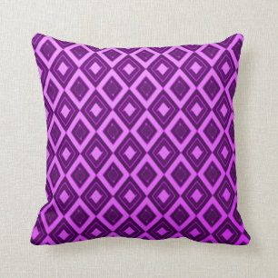 Almofada Travesseiro decorativo roxo do teste padrão do