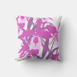 Almofada Travesseiro decorativo roxo gráfico estilizado da