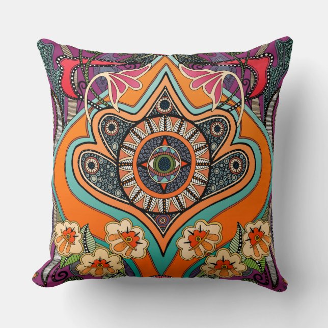 Almofada TRAVESSEIRO DECORATIVO roxo MINNIE (Frente)