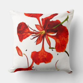 Almofada Travesseiro decorativo Royal Poinciana Flower