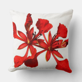 Almofada Travesseiro decorativo Royal Poinciana Flower