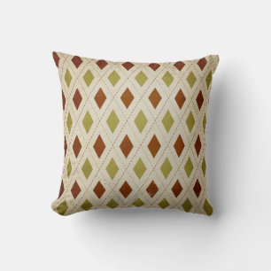 Almofada Travesseiro decorativo Rustic Argyle