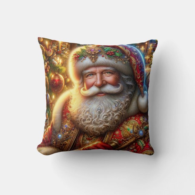 Almofada Travesseiro decorativo Santa Claus (Frente)