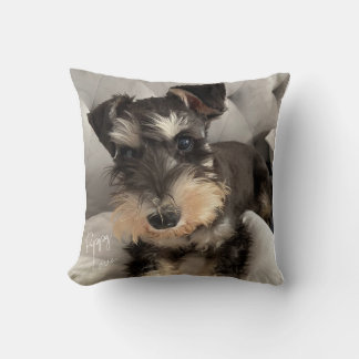 Almofada Travesseiro Decorativo Schnauzer