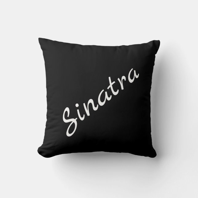 Almofada Travesseiro decorativo Sinatra Retro Vibe (Frente)