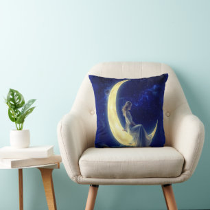 Almofada Travesseiro decorativo Sonhador Crescent Moon