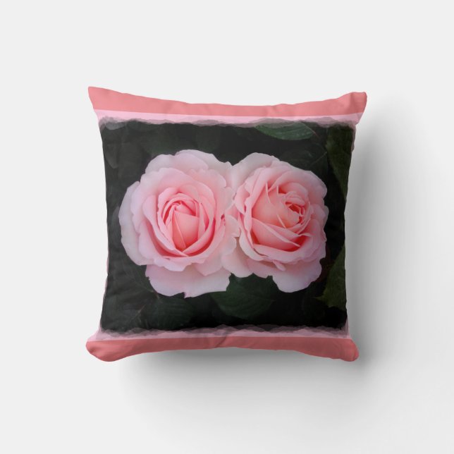 Almofada Travesseiro decorativo sonhador dos rosas (Frente)