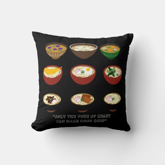Almofada Travesseiro Decorativo Soup Galore Design (Frente)