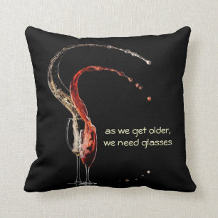 Almofada Travesseiro decorativo Splashy do vinho