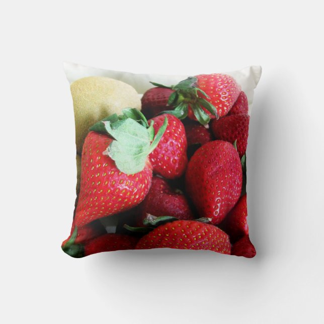 Almofada Travesseiro decorativo Strawberry Kiwi (Frente)