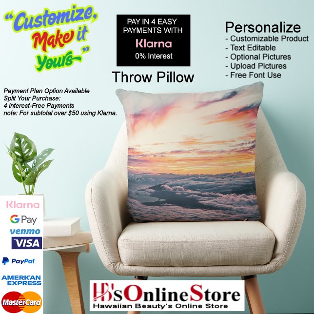 Almofada Travesseiro decorativo Sunset Beach Polyester 39 (Sunset Beach Square Polyester Large Pillow 39.)