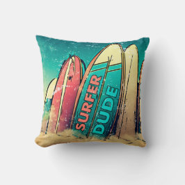 Almofada Travesseiro decorativo Surfer Duo Surfboards