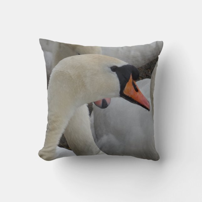 Almofada Travesseiro decorativo Swan Branco (Frente)