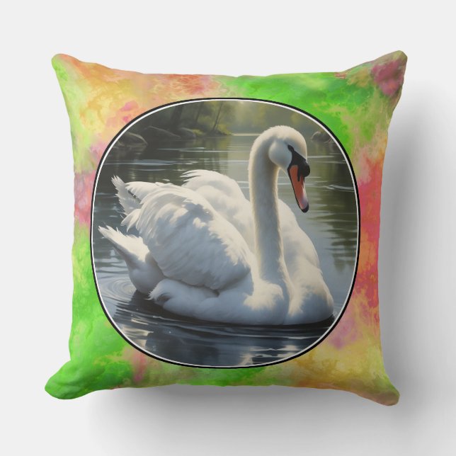 Almofada Travesseiro decorativo Swan Elegante (Frente)