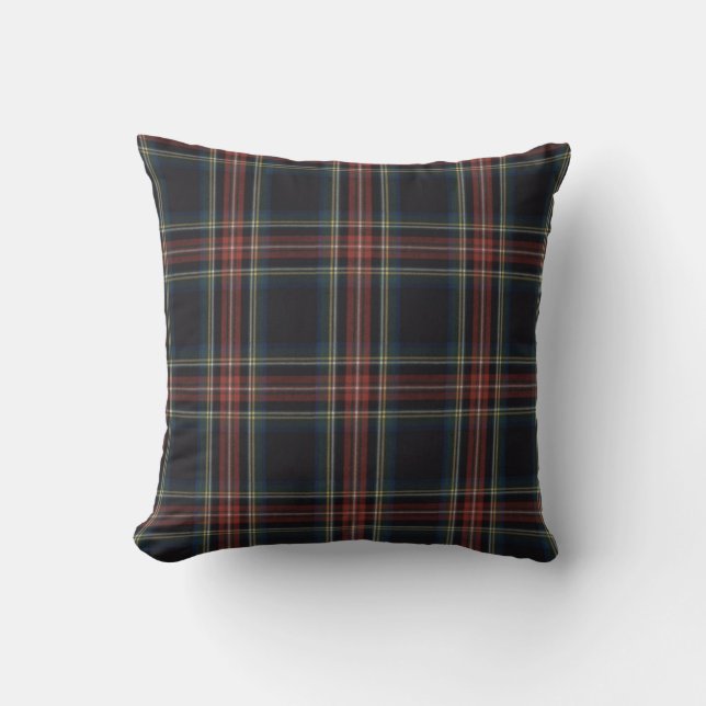 Almofada Travesseiro decorativo Tartan 16" x 16" (Frente)