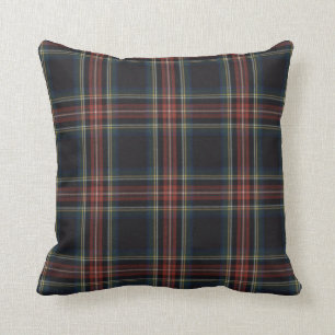 Almofada Travesseiro decorativo Tartan 16" x 16"