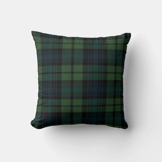 Almofada Travesseiro decorativo Tartan de 16" x 16" (Frente)