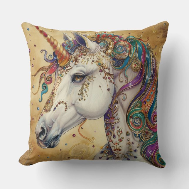 Almofada Travesseiro decorativo Tendy Unicorn (Frente)