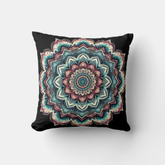 Almofada Travesseiro decorativo Tie-Dye Mandala