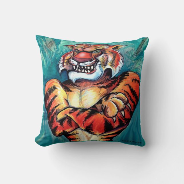 Almofada Travesseiro decorativo Tiger (Frente)
