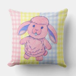 Almofada Travesseiro decorativo Toy Rabbit Gingham