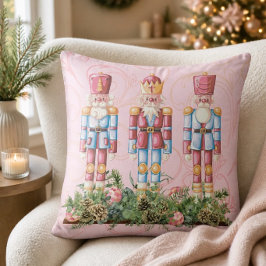 Almofada Travesseiro Decorativo Trio de Esquilo de Natal Ro
