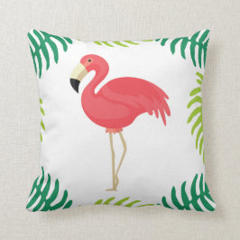 Almofada Travesseiro decorativo tropical cor-de-rosa do