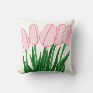 Almofada Travesseiro decorativo Tulip Rosa