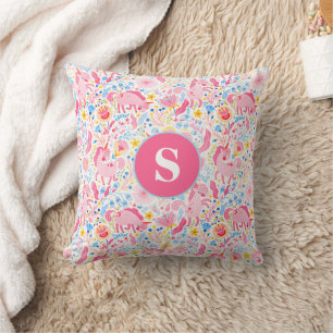 Almofada Travesseiro decorativo Unicorn Rosa