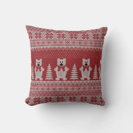 Almofada Travesseiro Decorativo Urso Polar Natal Fofo