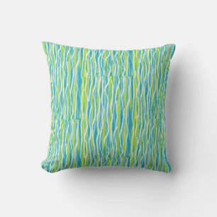 Almofada Travesseiro decorativo verde azul-aqua para sofá-