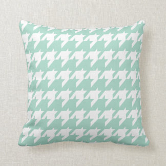 Almofada Travesseiro decorativo verde de Houndstooth da