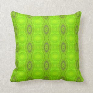 Almofada Travesseiro decorativo verde do teste padrão da
