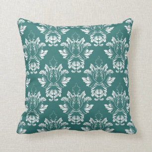Almofada Travesseiro decorativo Verde e Branco do Estilo de